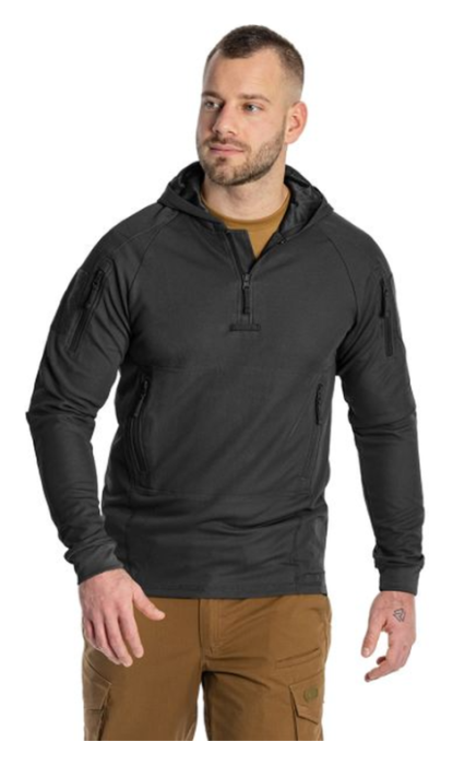 Кофта тактична Helikon-Tex RANGE HOODIE - TopCool, чорний, розмір S