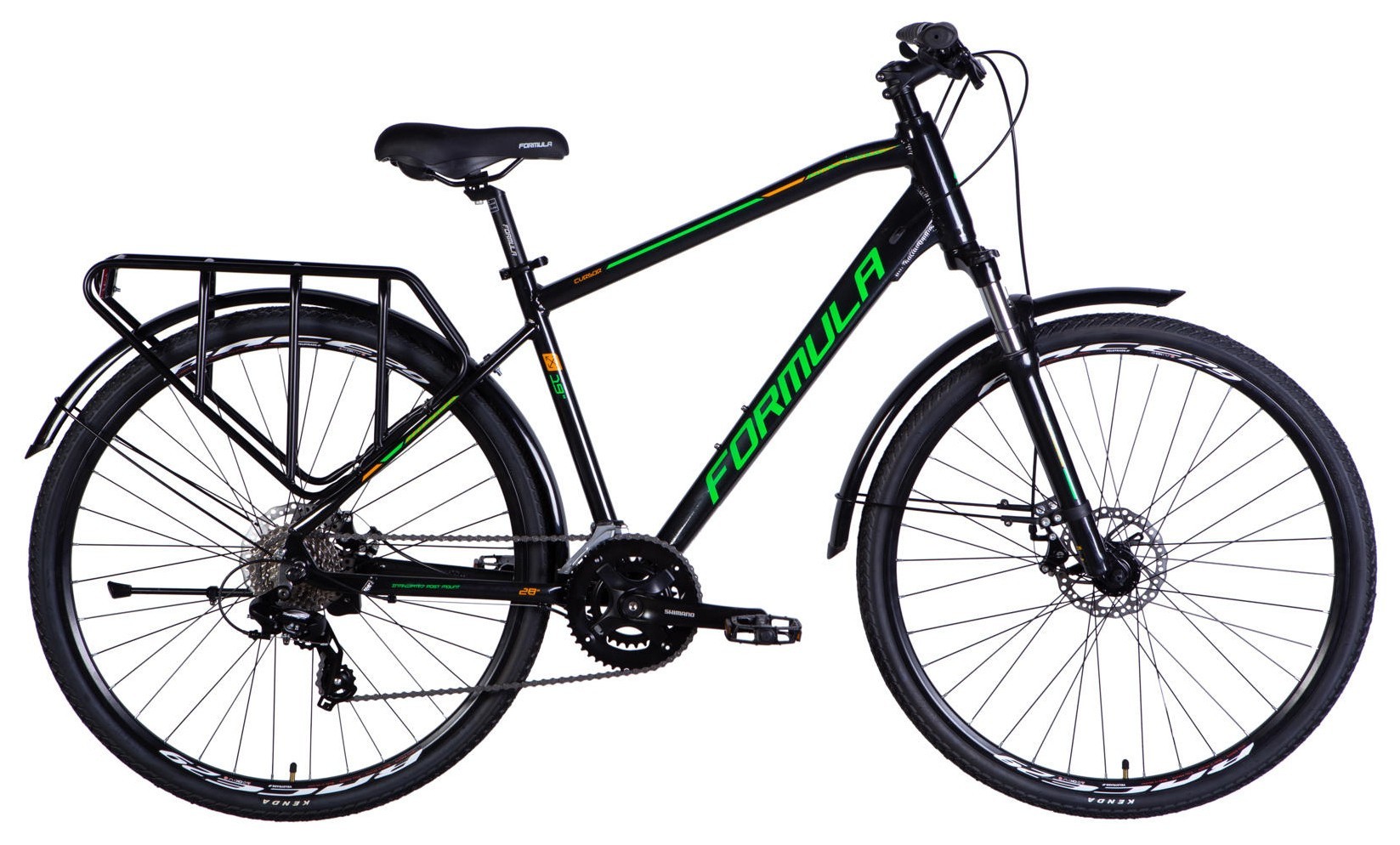 Велосипед AL 28" Formula CURSOR MAN PRO DD CS рама-19" чорно-зелений 2025