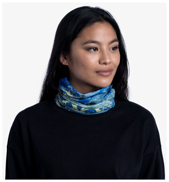 Шарф-труба Buff Coolnet UV+ Realtree Wav3 Blue Yellow
