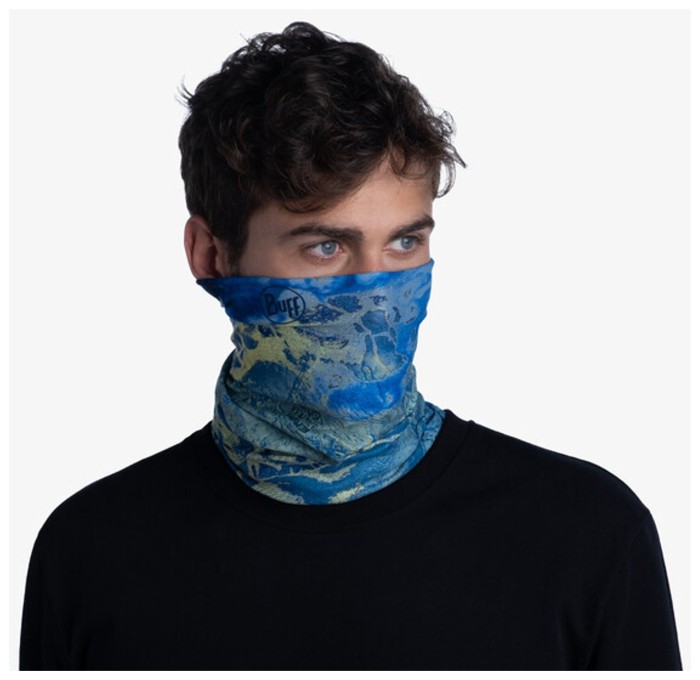 Шарф-труба Buff Coolnet UV+ Realtree Wav3 Blue Yellow