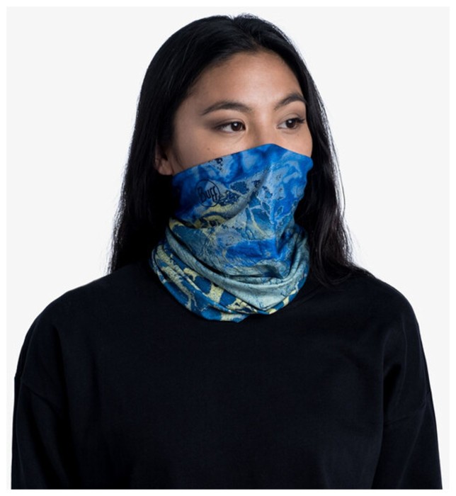 Шарф-труба Buff Coolnet UV+ Realtree Wav3 Blue Yellow