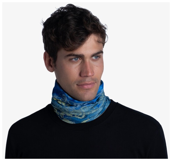 Шарф-труба Buff Coolnet UV+ Realtree Wav3 Blue Yellow