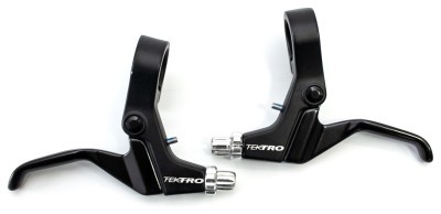 Ручки тормозные AL под 2 пальца черный TEKTRO 316AG для механического дискового тормоза или V-br