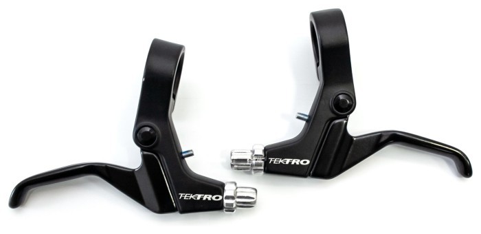 Ручки гальмівні AL під 2 пальці чорний TEKTRO 316AG для механического дискового тормоза либо V-br, укр, укр
