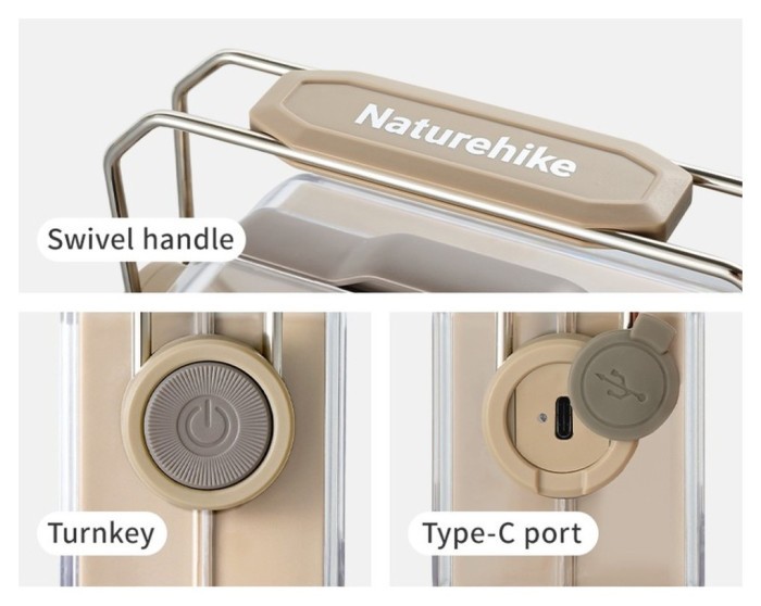 Ліхтар антимоскітний Naturehike CNK2550ZM013, бежевий