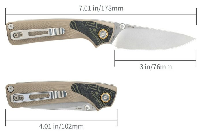 Нож складной SRM Dome 106M-GW, песочный