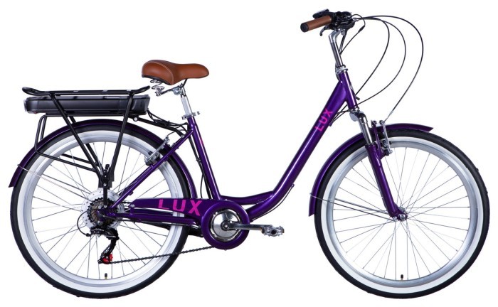 Велосипед с электроприводом 26" ST Dorozhnik eLUX Vbr FR рама-17" 36B 13А*ч 500Вт сливовый (матовый) 2026
