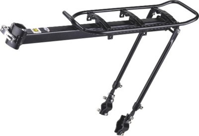 Багажник Алюмiнiй 24-29" на подсідельний штир і верхні пір'я KAIWEI KW-620-09 чорний регульоване кріплення