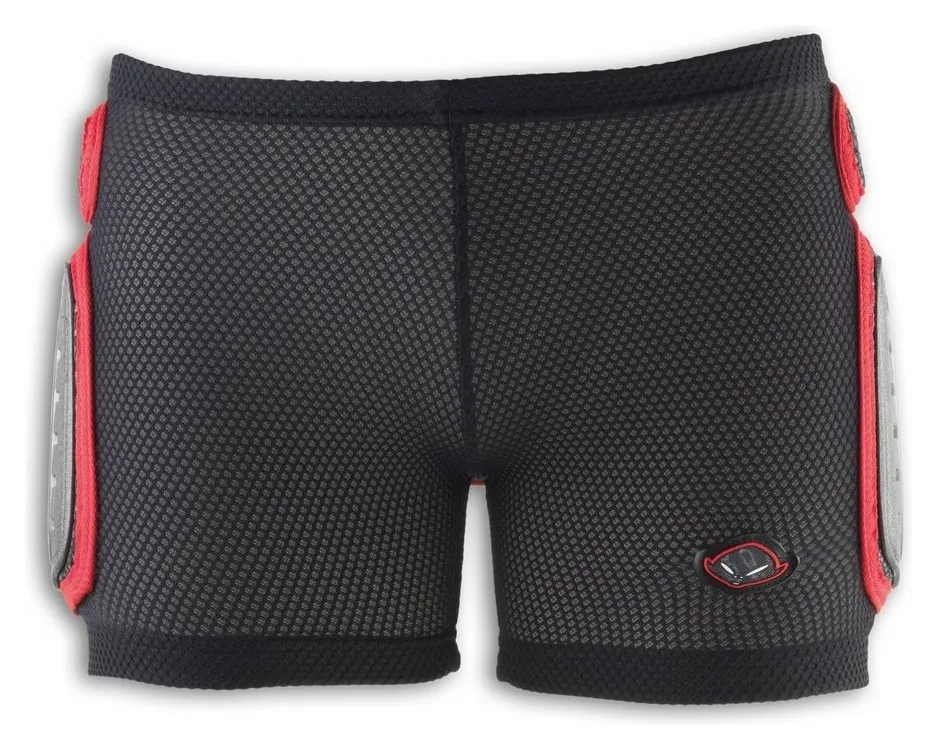 Шорти спортивні для підлітків UFO PADDED PLASTIC JR XL Black/red (PI04158) (XL black, red)