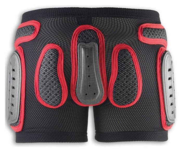 Шорты для подростков UFO PADDED PLASTIC JR XL Black/red (PI04158)