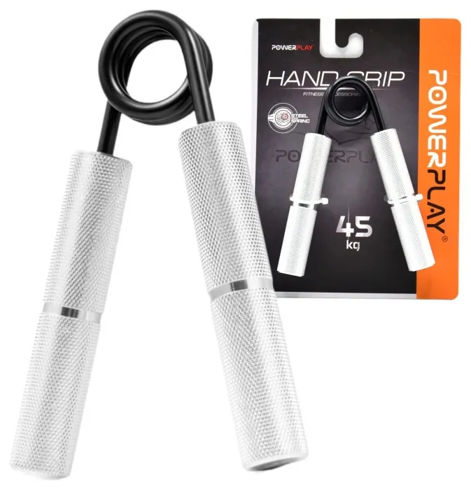 Эспандер-ножницы алюминиевый PowerPlay 4322 (112 кг) Hand Grip Серебряный