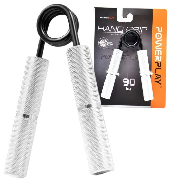 Эспандер-ножницы алюминиевый PowerPlay 4322 (112 кг) Hand Grip Серебряный