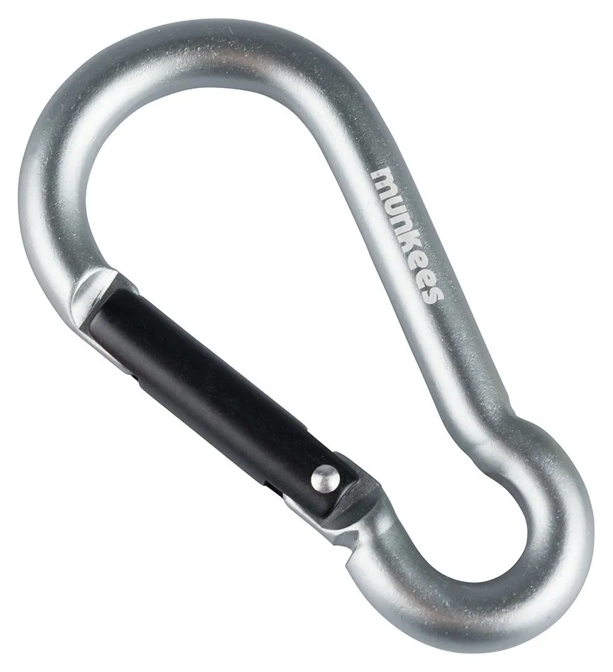 Munkees 3238 карабін Pear 8 мм x 80 мм grey (3238-GY)