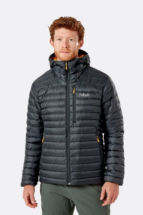 Легкий чоловічий пуховик Rab Microlight Alpine Jacket Beluga