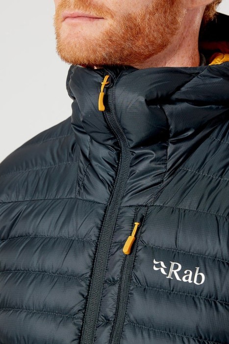 Легкий чоловічий пуховик Rab Microlight Alpine Jacket Beluga