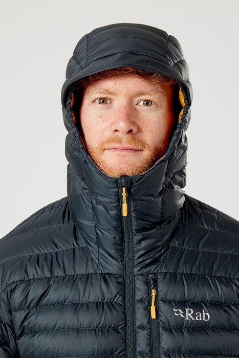 Легкий чоловічий пуховик Rab Microlight Alpine Jacket Beluga