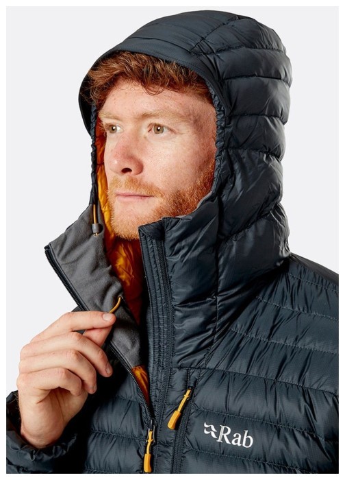 Легкий чоловічий пуховик Rab Microlight Alpine Jacket Beluga