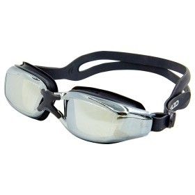 Очки для плавания с берушами в комплекте SAILTO 801AF (поликарбонат, силикон, зеркальные), серые