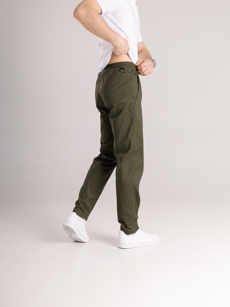 Котоновые брюки мужские весенние осенние хаки с карманами Pobedov Step