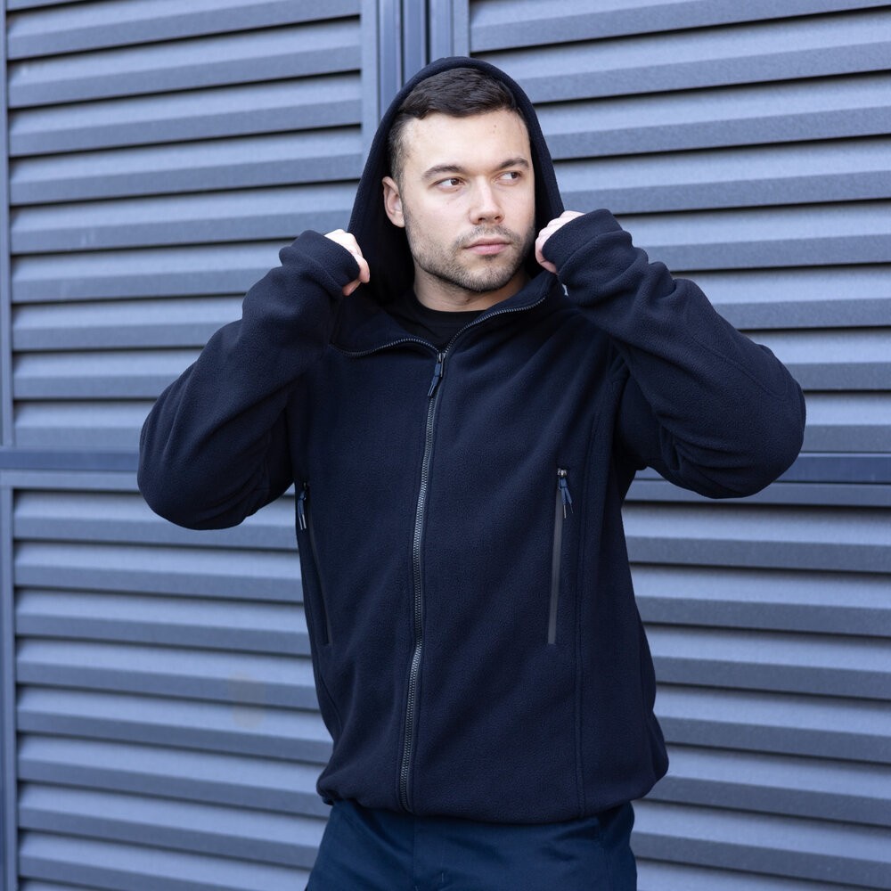 Чоловіча толстовка флісова на блискавці Pobedov Explorer синя