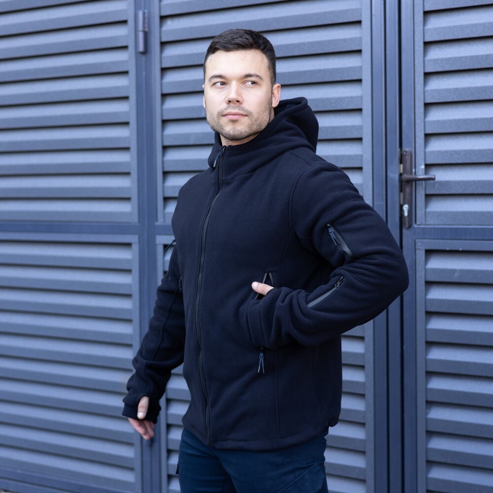 Чоловіча толстовка флісова на блискавці Pobedov Explorer синя