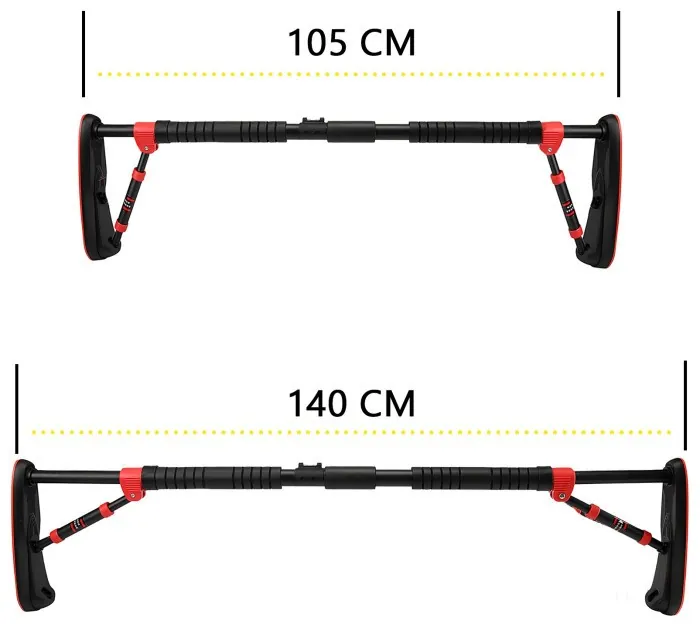 Турник раздвижной Cornix Elite 105-140 см XR-0291 Black/Red