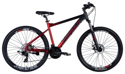 Велосипед 27.5" Formula F-1 AM DD DD 2024 (черно-красный (м))