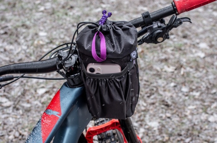 Сумка на руль KasyBag Pocket Pack One hand (кормушка) Black-Purple