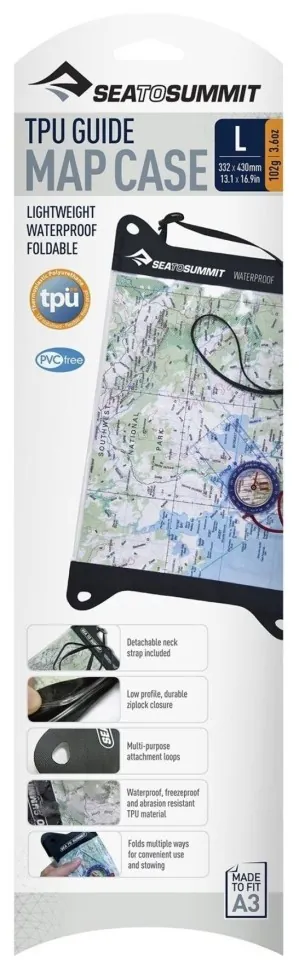 Гермочехол для карти TPU Guide Map Case Black від Sea to Summit (43 х 33 см)