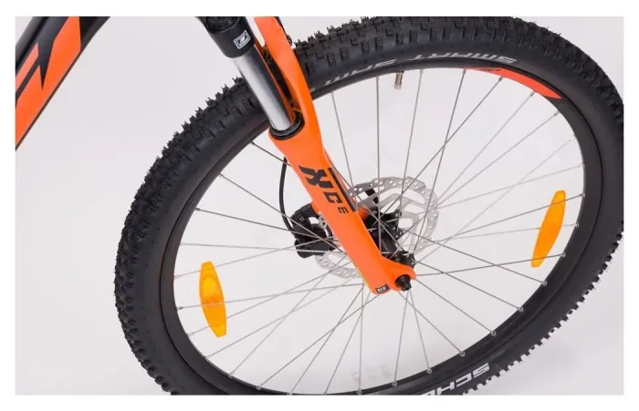 Велосипед KTM CHICAGO 272 27.5 " рама M / 43, чорний матовий (Помаранчевий), 2022