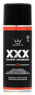 Дегризер знежирювач Peaty's XXX Solvent Degreaser, 400ml