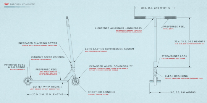 Трюковый самокат Tilt Theorem Pro S - Black - Трюковый самокат Tilt Theorem Pro S
