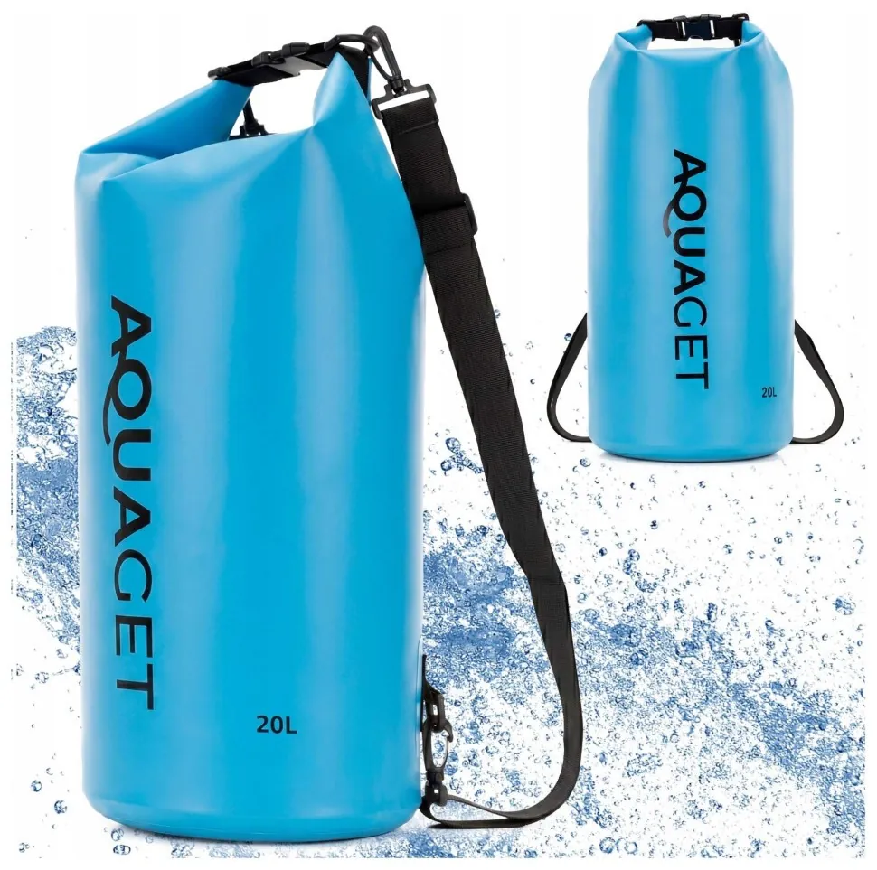 Гермомішок Aquaget 20 л водозахисний AQ0023 Sky Blue (LFAQ0023)