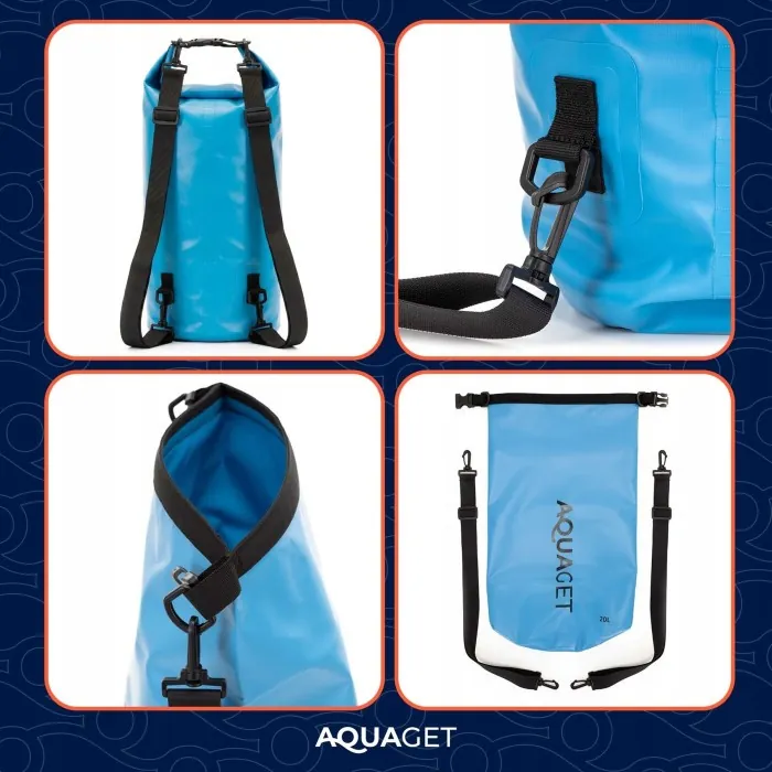 Гермомешок Aquaget 20 л водозащитный AQ0023 Sky Blue