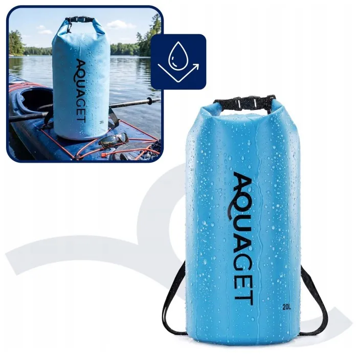 Гермомешок Aquaget 20 л водозащитный AQ0023 Sky Blue