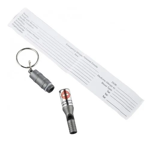 Munkees 3385 брелок-свисток Emergency Whistle grey (3385-GY)