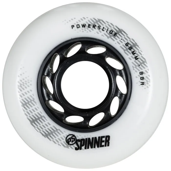 Колеса POWERSLIDE ( 600549 ) Volante Serrate Wheels white / orange / 4-pack
