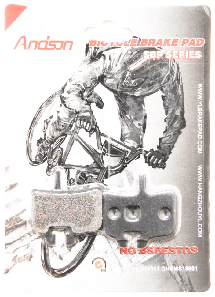 Гальмівні колодки Andson диск. гальмо до-кт (Hayes HFX-9, MAG, MX1, PROMAX, IMPERIAL DX04), YL-1032 (1421211)