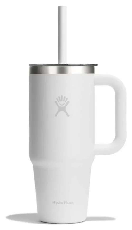 Термочашка Hydro Flask 700 ml Travel Tumbler Clear Lid (white)