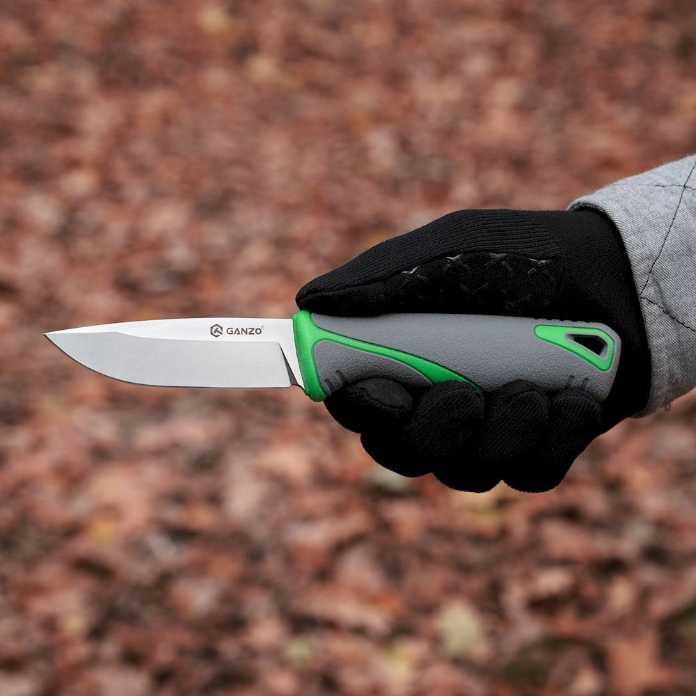 Ніж Ganzo G807-GY сірий з ножнами, укр, укр