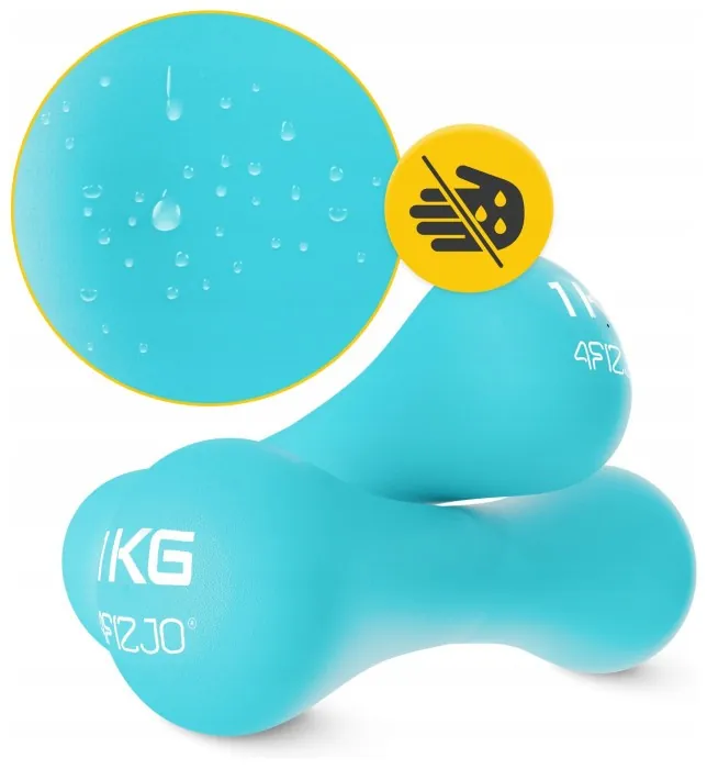 Гантелі вінілові 4FIZJO 8-shape 2 x 1 кг (P-5907739312006)
