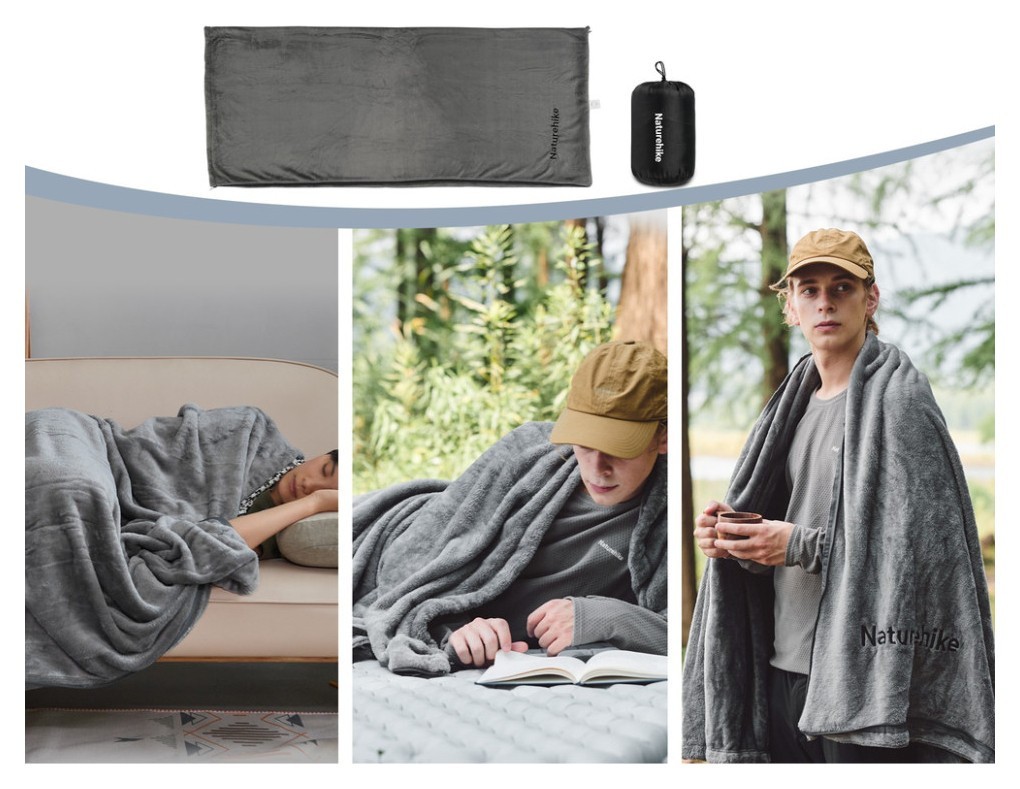 Підкладка для спального мішка Naturehike CNK2450WS024, фліс, графіт