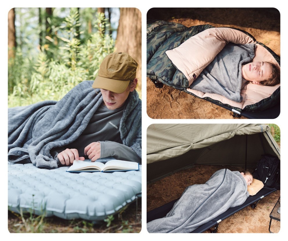 Підкладка для спального мішка Naturehike CNK2450WS024, фліс, графіт