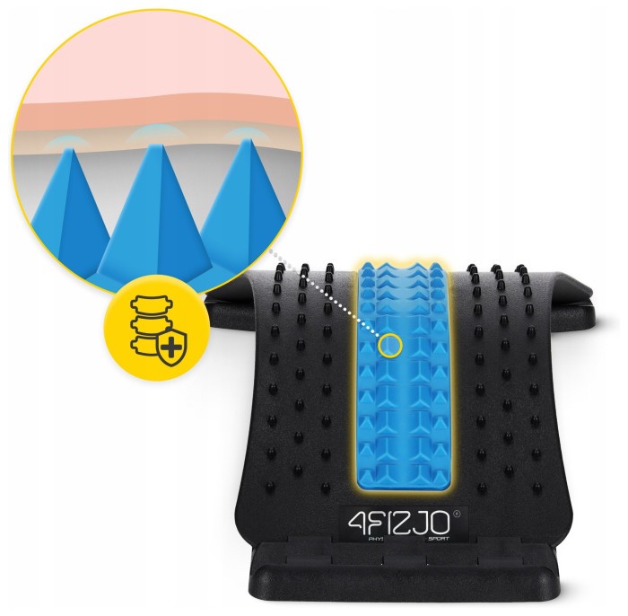 Тренажер для розтягування спини та хребта 4FIZJO 3 рівні Black/Blue (P-5905973400305)