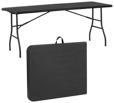 Стол садовый кейтеринговый Springos 180 x 75 см складной GF0052 Black
