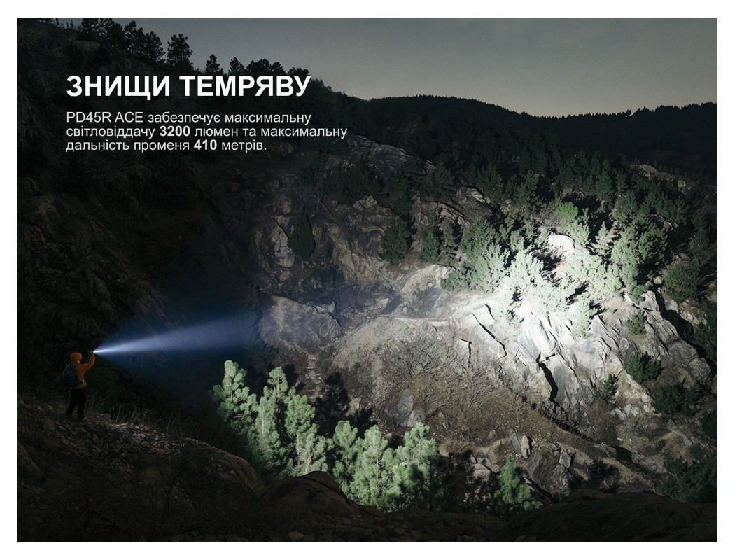 Ліхтар тактичний Fenix PD45R ACE, укр, укр