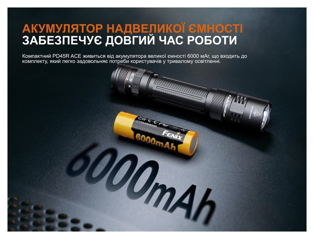 Ліхтар тактичний Fenix PD45R ACE, укр, укр
