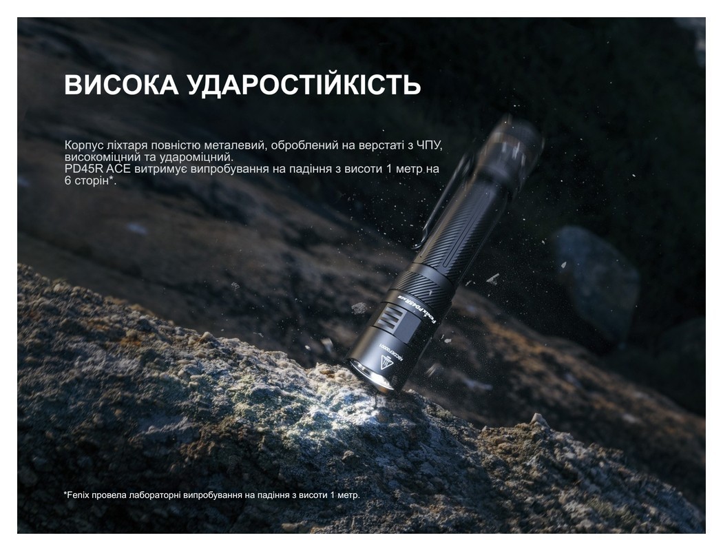 Ліхтар тактичний Fenix PD45R ACE, укр, укр