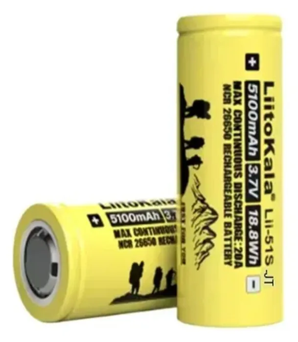Аккумулятор Liitokala Lii-51S-JT 5100 mAh 20A 26650 Li-ion