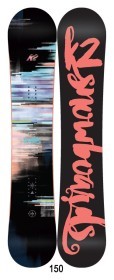 Сноуборд K2 FIRST LITE 150 Black/coral/multicolor (11B0025)